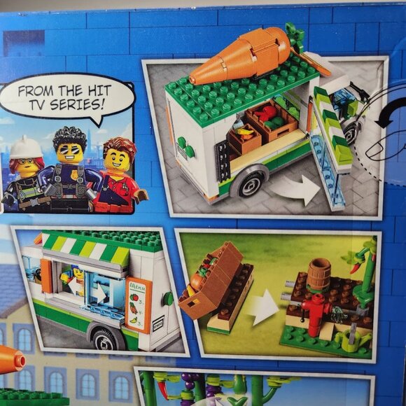 LEGO City Farmers Market Van 60345 Building Set Food Truck Farm Van Vegetables R - Picture 12 of 15